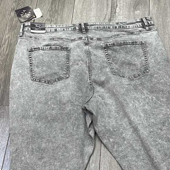 Ava & Viv no gap waistband high rise skinny stretch jeans plus size 26w gray new - Picture 6 of 6